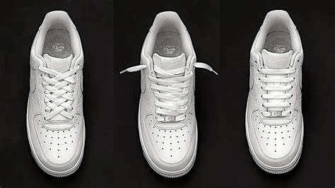 nike air force 1 richtig tragen|how to lace air force shoes.